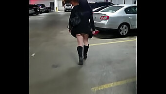 Exhibitionist Milf Exposes Herself In The Parking Garage