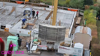 A Real Public Encounter - Construction Site Tryst With A Horny Milf